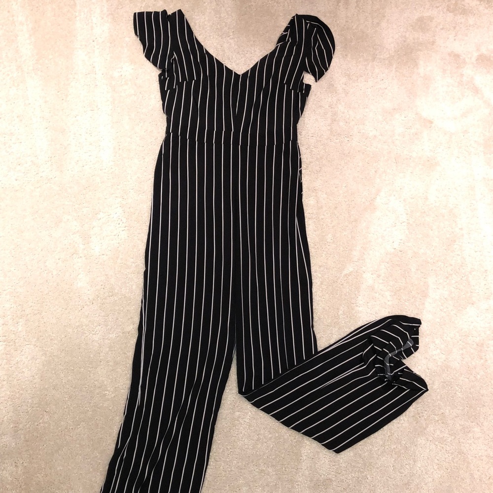Stripped one piece jumpsuit